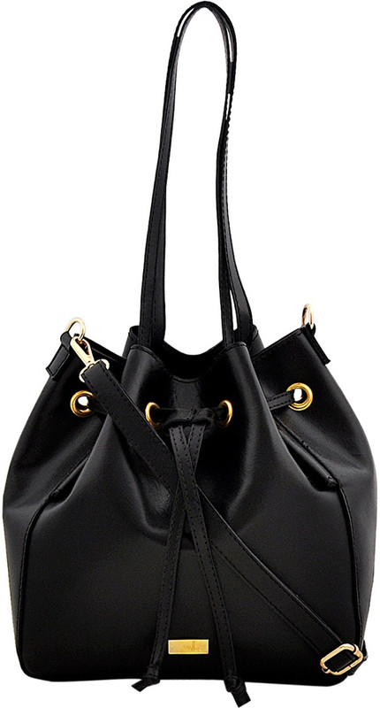 yelloe Girls Black Tote