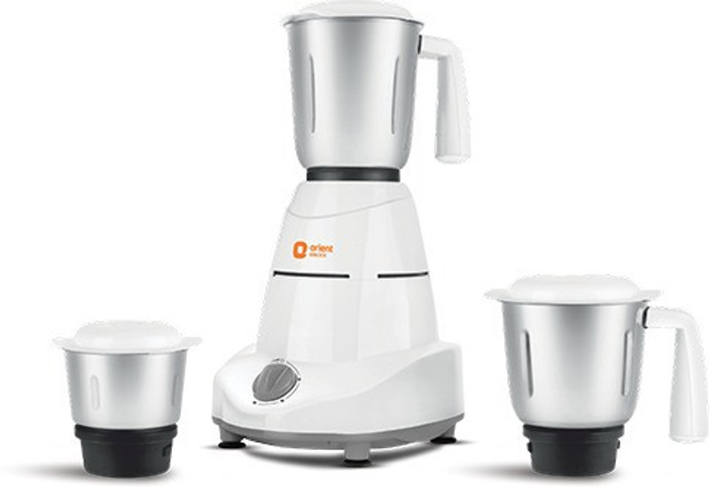 Orient Electric ELITE ELI 500 W Mixer Grinder(White & Grey, 3 Jars)