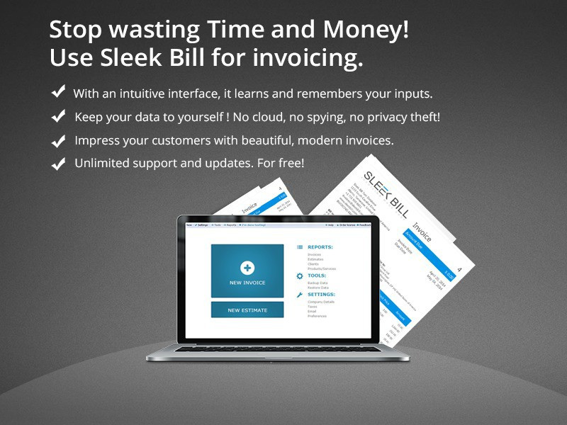 sleek bill Offline Premium Billing Software(One Year)