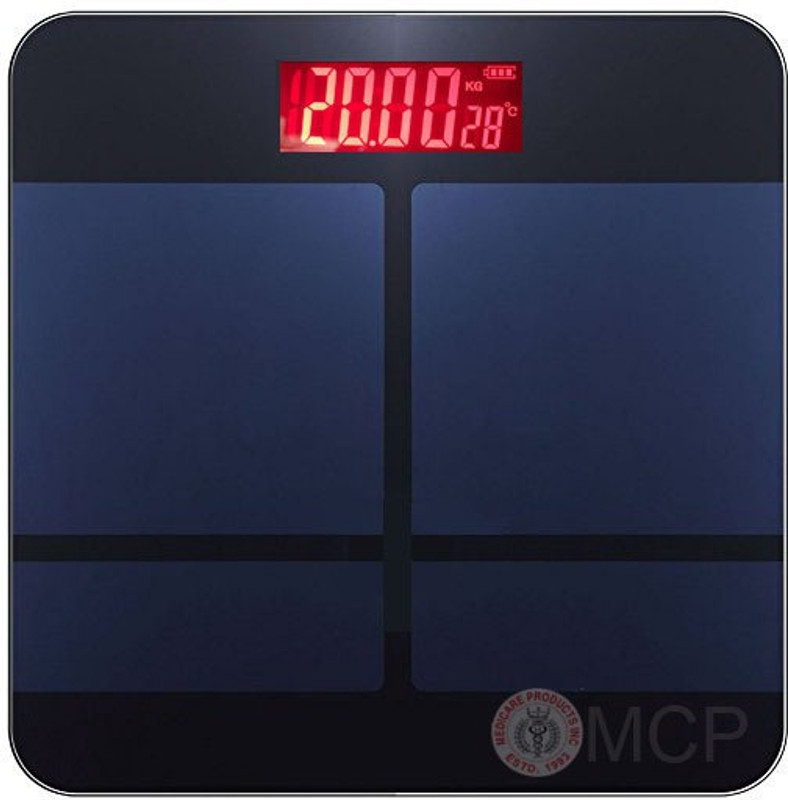 mcp Tempered Black Weighing Scale Weighing Scale(Black, Blue)