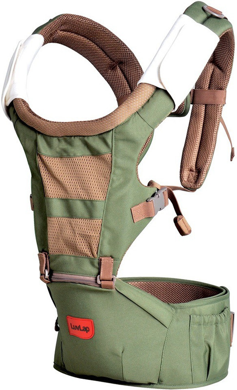 LuvLap Royal Hip Seat Baby Carrier(Green, Hip Carry)