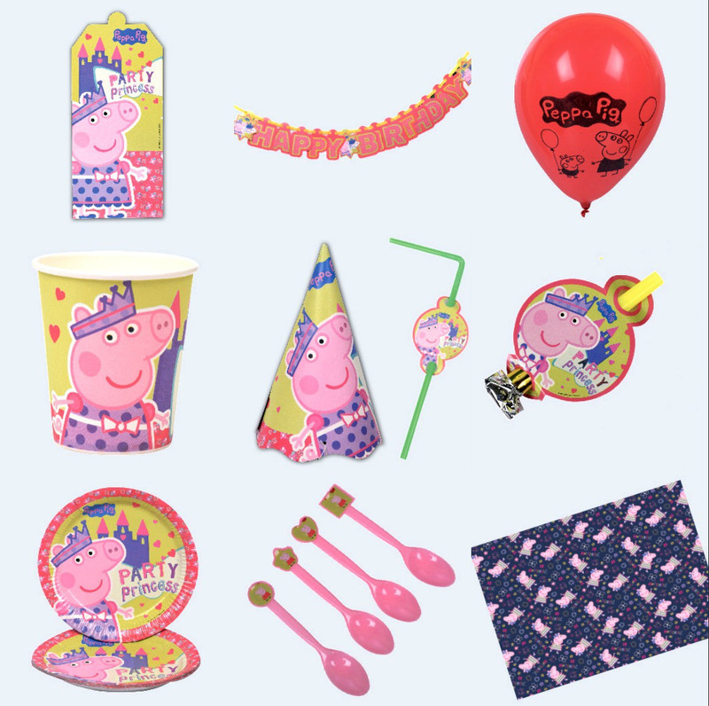 iDream Peppa Pig Theme Party Supplies For 10 Guests iDream Peppa Pig Theme Party Supplies For 10 Guests