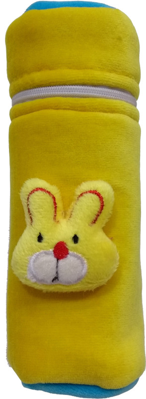 GoodStart Baby feeding bottle cover in velvet of 240ml capacity(Yellow)
