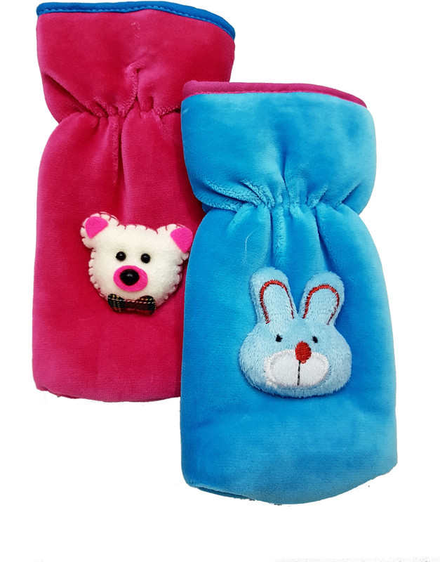 GoodStart Baby feeding bottle cover in velvet up to 240ml capacity(Pink, Blue)