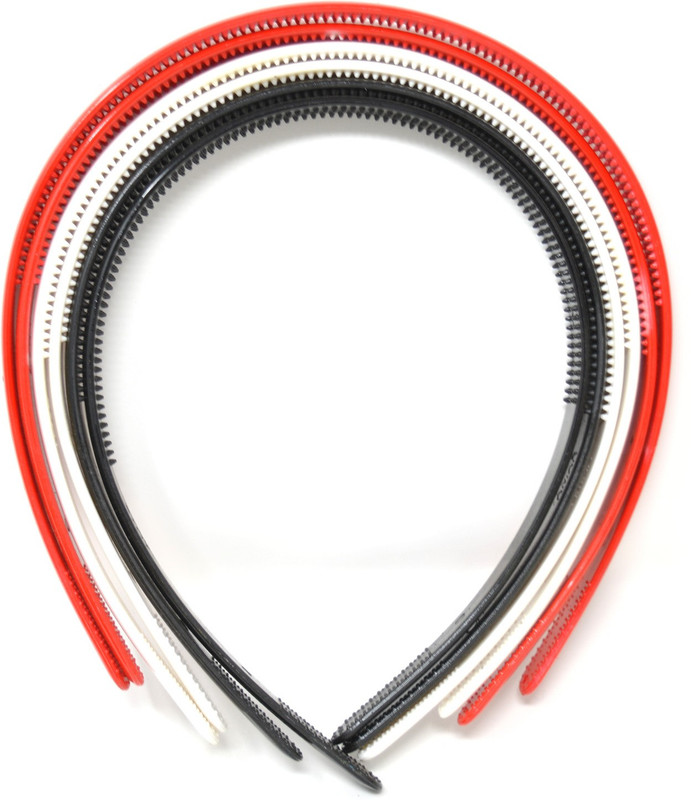 anokhi ada Daily Use Premium Quality Hair Band(Red, White, Black)