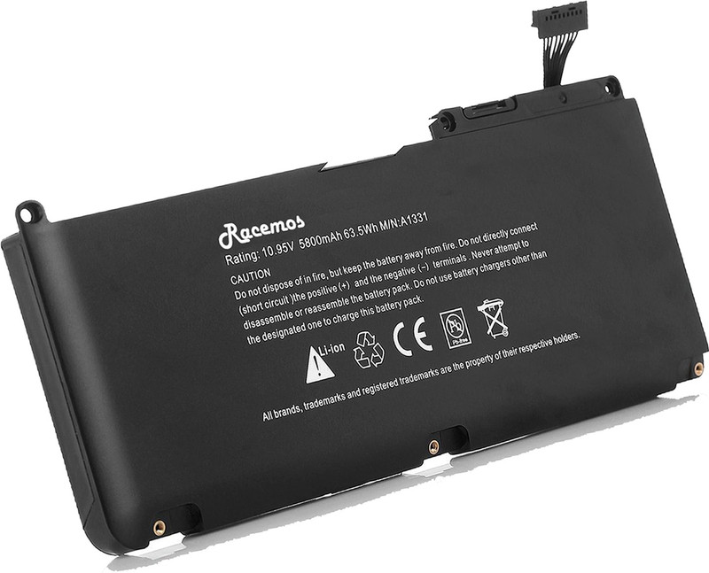 Racemos MacBook Pro 15.4-Inch MB986LL/A (2011, 2012 Version) 6 Cell Laptop Battery