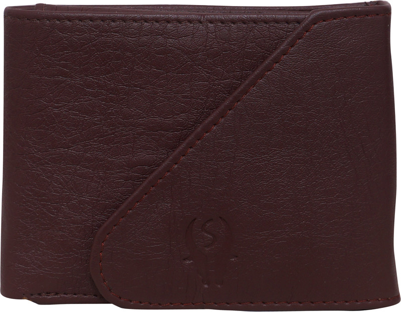 samtroh Men Brown Artificial Leather Money Clip(5 Card Slots)