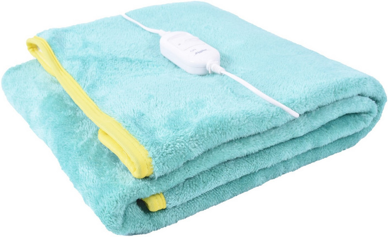 warmland Solid Single Electric Blanket(Polyester, Green)