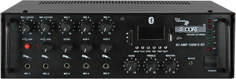 5 Core AMP-120W-E-BT Bluetooth 120 W AV Power Amplifier(Black)