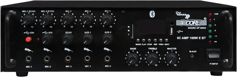 5 Core AMP-100W-E-BT Bluetooth 100 W AV Power Amplifier(Black)