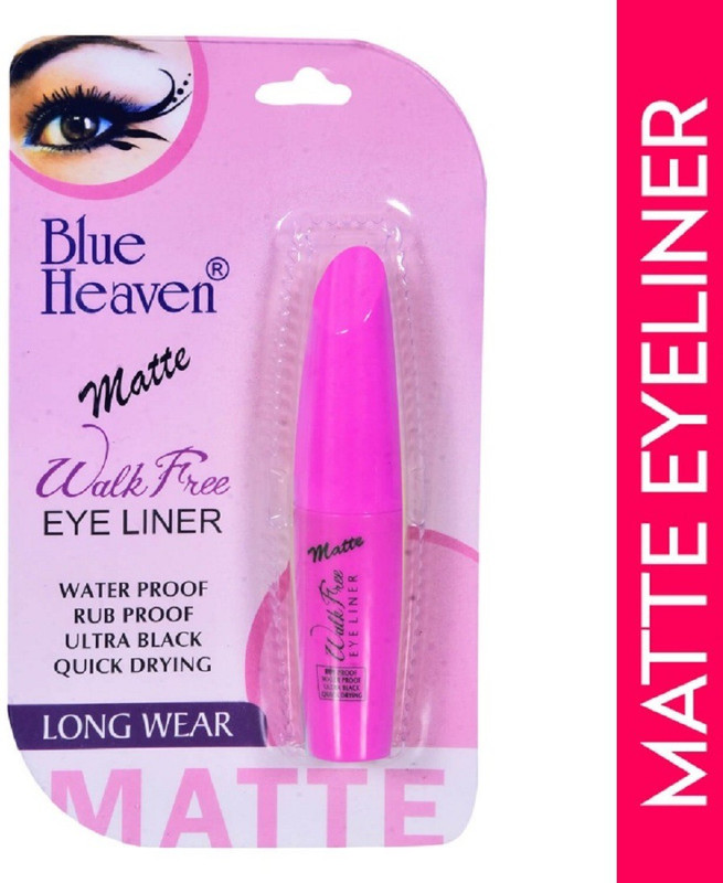 Blue Heaven WALKFREE MATTE EYELINER, WATER PROOF, LONG WEAR 9 ml(BLACK)