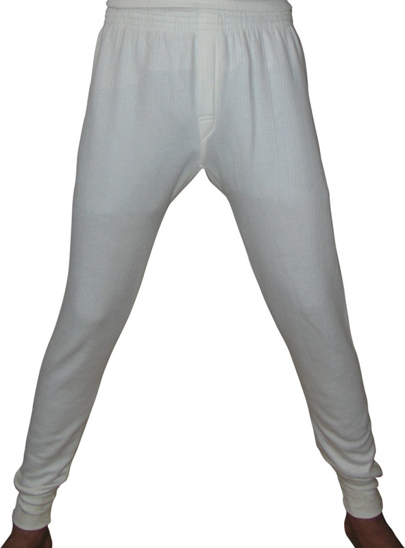 advik THR-OFF-WHITE-PJ-90-1114 Men Pyjama Thermal