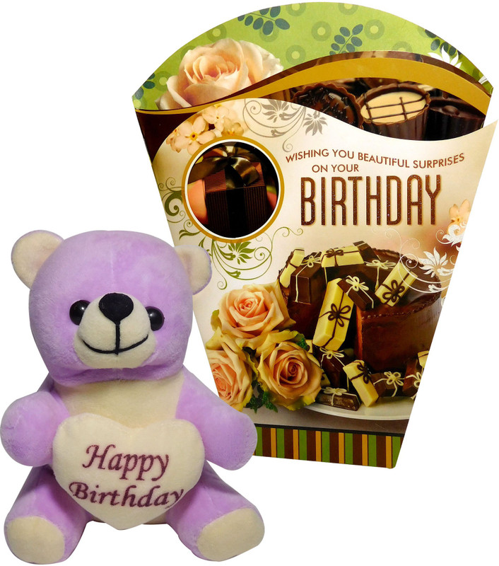 Siddhi Gifts boyfriend birthday gifts - Birthday Greeting Card & Cute Soft Teddy(Set of 1) Siddhi Gifts boyfriend birthday gifts - Birthday Greeting Card & Cute Soft Teddy(Set of 1)