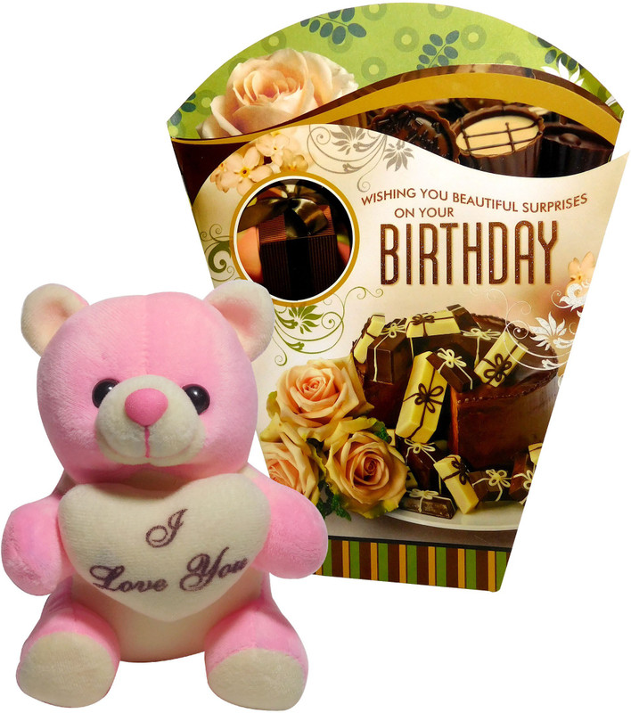Siddhi Gifts birthday gifts for girls - Birthday Greeting Card With Small Teddly(Set of 2) Siddhi Gifts birthday gifts for girls - Birthday Greeting Card With Small Teddly(Set of 2)
