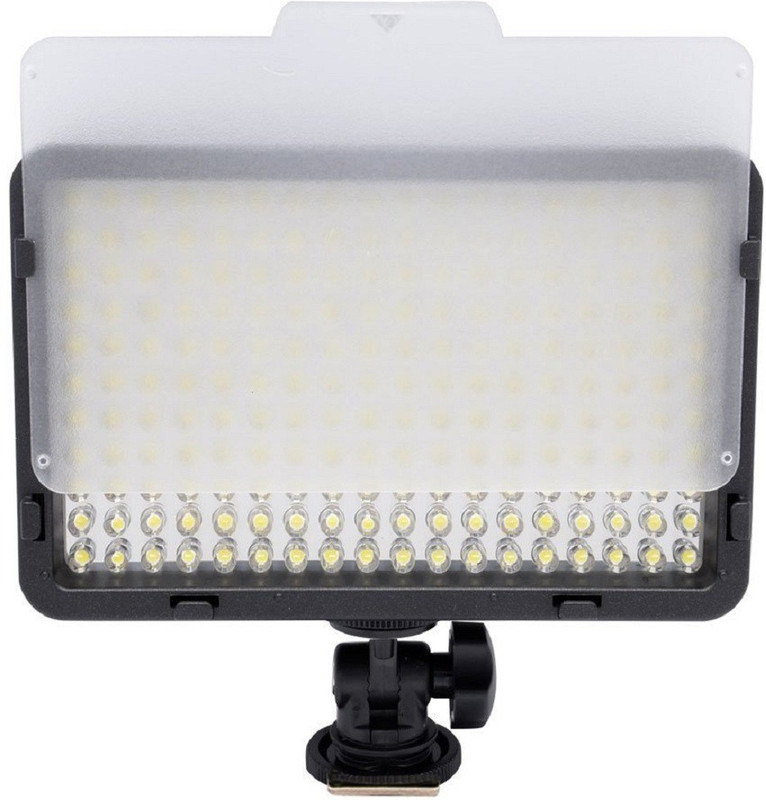 Powerpak LED-198 A Video LED Light for Canon Nikon Panasonic Olympus & DSLR Camera 800 lx Camera LED Light