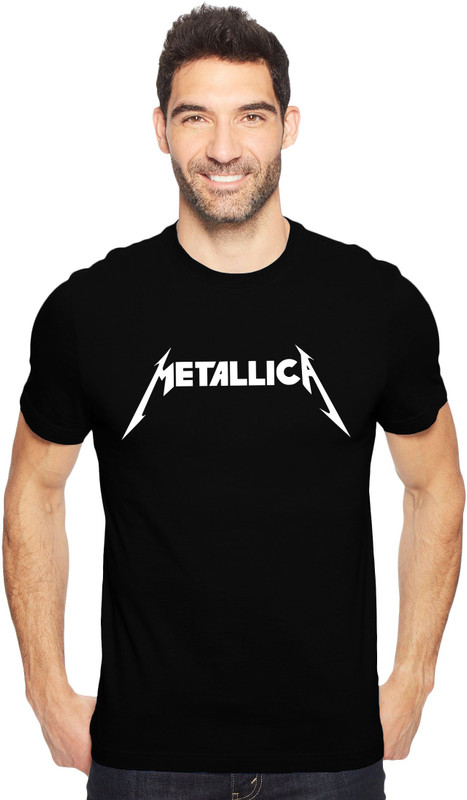 chrysolite Printed Men & Women Round Neck Black T-Shirt