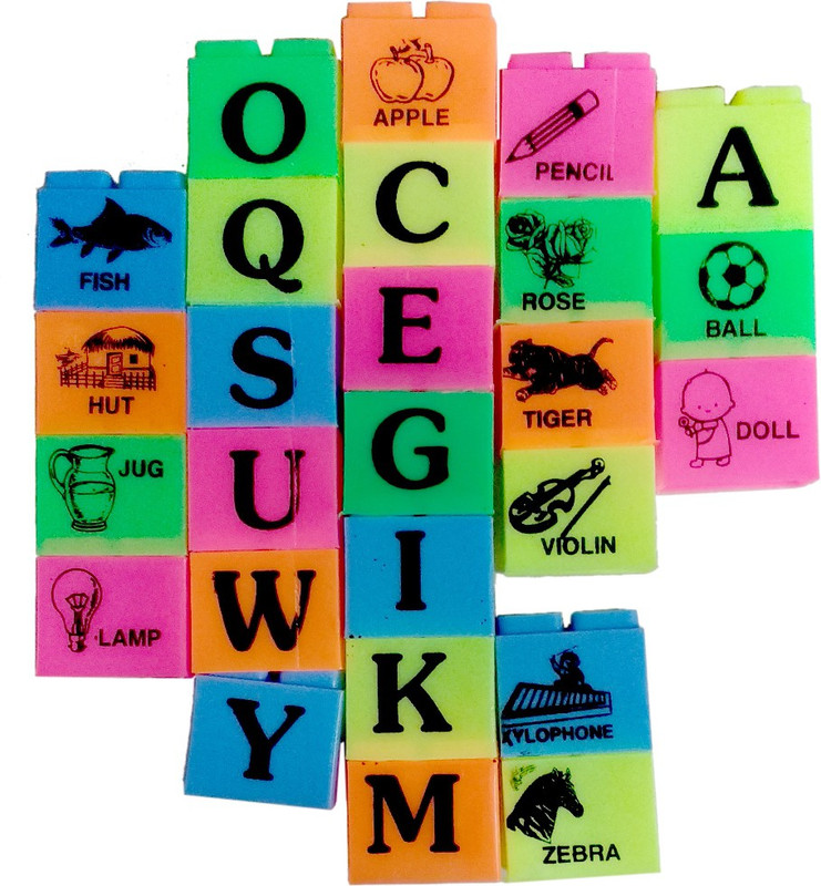 Shoppernation Learning Alphabet Blocks(Multicolor)