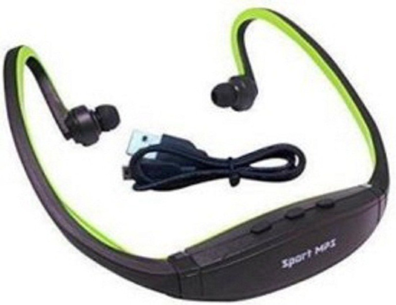 klassy Bluetooth Clip Wireless headphone Green-013 Bluetooth Headset with Mic(Green, In the Ear)