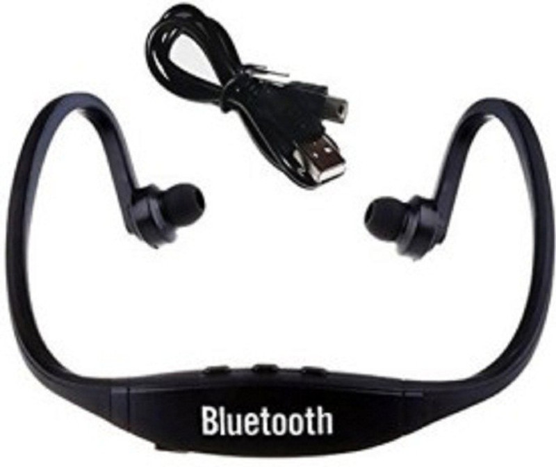 klassy Bluetooth Clip Wireless headphone Black-021 Bluetooth Headset with Mic(Black, In the Ear)