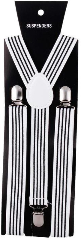 Asraw Y- Back Suspenders for Men(White)