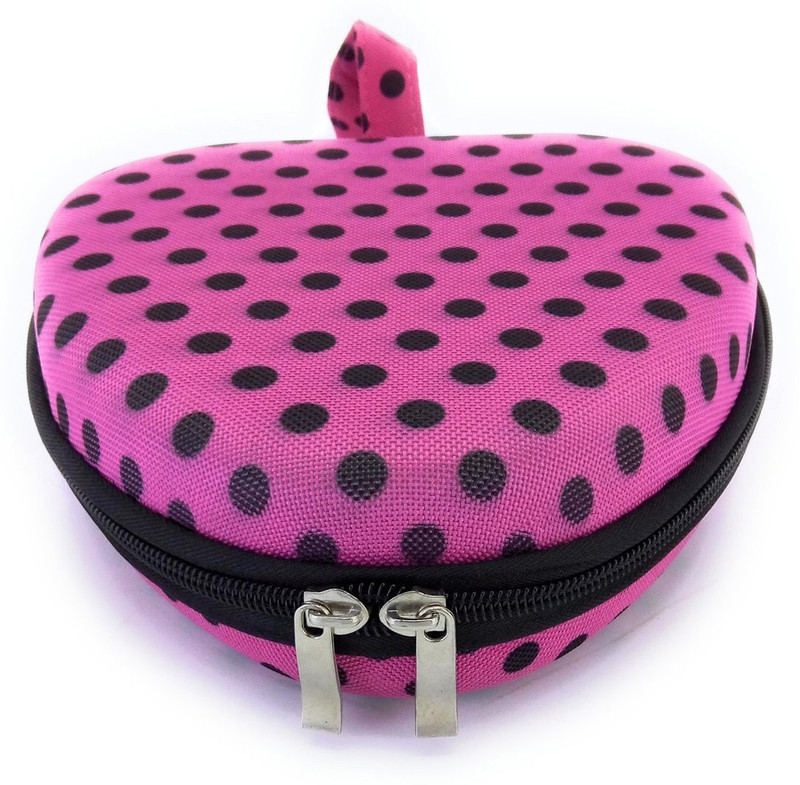 magnas Magnas™ - Travel Undergarment Organiser, Undergarment Organizer, Underwear Organizer, Panty Organizer, Bra Organizer Hardcase (Heart) Travel Toiletry Kit(Pink)
