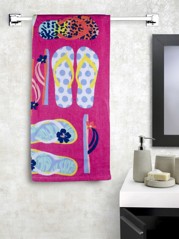 Turkish Bath Cotton 350 GSM Bath Towel(Pink)