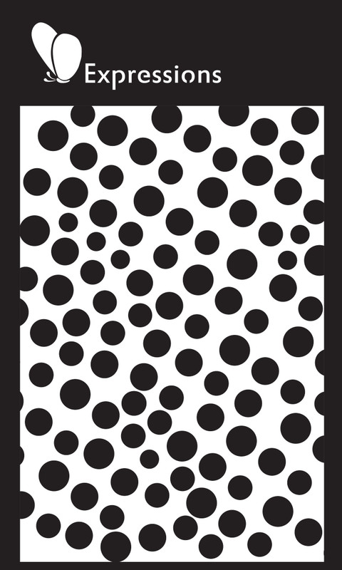 expressions craft stamps Dots EST6029 Hand made Design Stencil(Pack of 1, Art stencil)