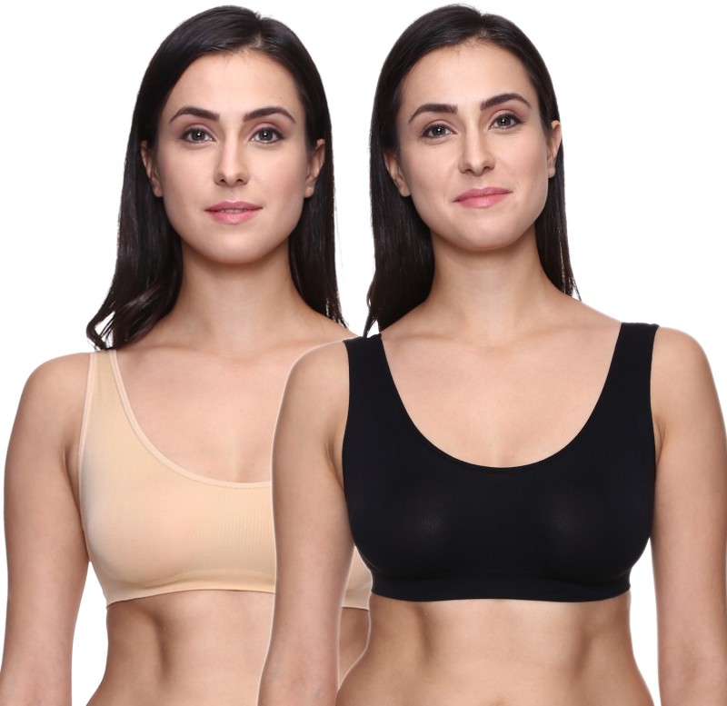 Trasa byTrasa Air Bra, Sports Bra, Stretchable Non-Padded and Non-Wired Seamless Women...