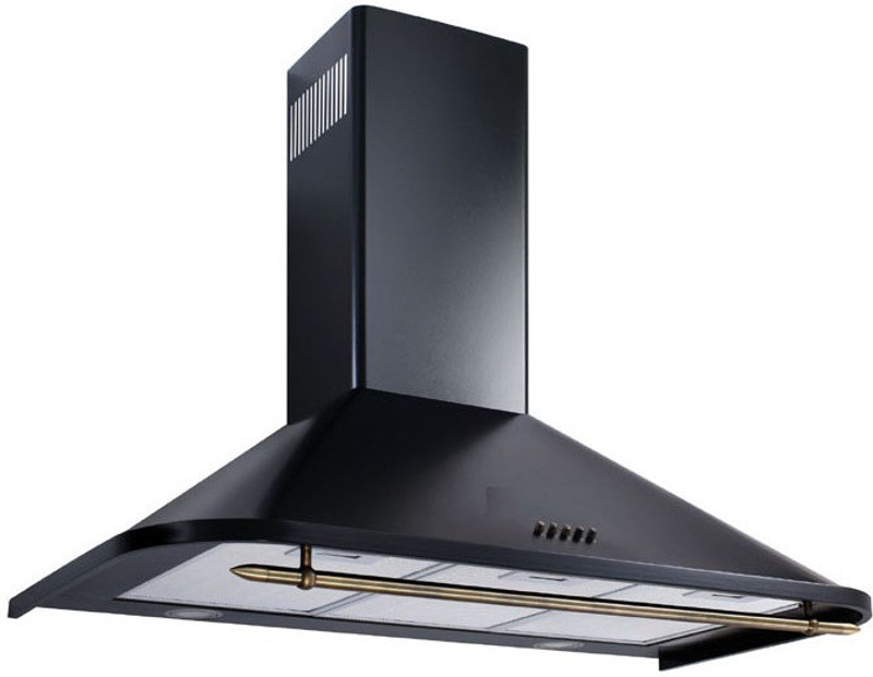 Kaff KLAUS 90 (FIVE YEAR WARRANTY) Wall Mounted Chimney(Black 1180 CMH)