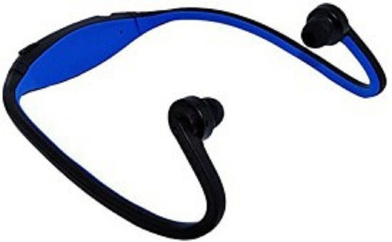 klassy Bluetooth Clip BS19 Wireless headphone Blue-04 Bluetooth Headset with Mic(Blue, In the Ear)