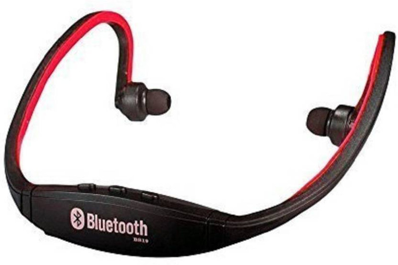 klassy Bluetooth Clip Wireless headphone Red-020 Bluetooth Headset with Mic(Red, In the Ear)