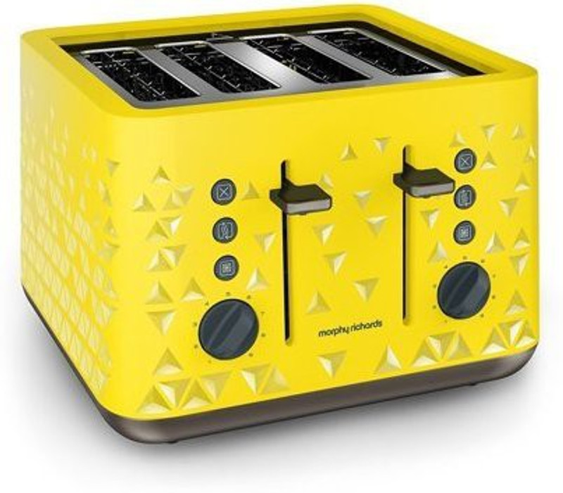 Morphy Richards Prism 4 Slice 2200 W Pop Up Toaster(Yellow)