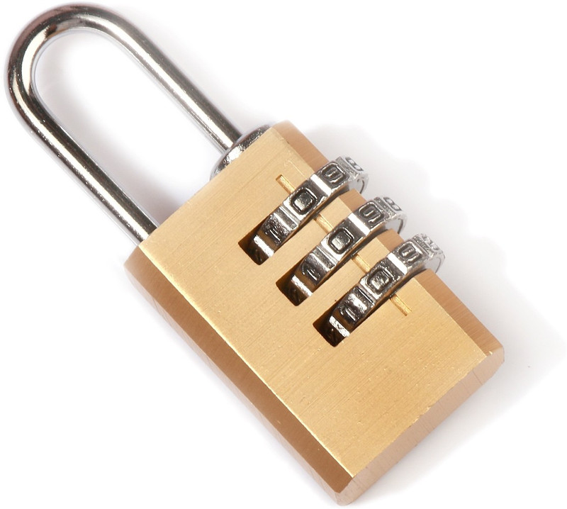 Povo POVO Safety Combination Lock- 3 Dial Safety Lock(Gold)