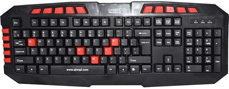 Quantum QHM7408 Wired USB Laptop Keyboard(Black)