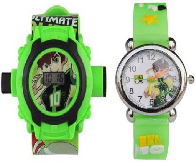 lavishable Enterprises Combo Ben 10 and Doraemon 24 Images Projector 1-12Watch Watch - For Boys & Girls Analog-Digital Watch  - For Boys & Girls