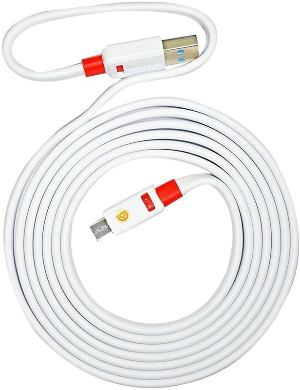 technology ahead GRIFFIN PREMIUM FLAT USB CABLE -1M 1 m Micro USB Cable(Compatible with ALL MICRO USB DEVICES PIN IMAGE AS SHOWN ABOVE, Red, White)