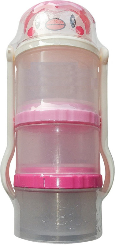 SW Baby Milk Powder Container with Fork & Spoon (Imported) - Plastic(Pink) SW Baby Milk Powder Container with Fork & Spoon (Imported) - Plastic(Pink)