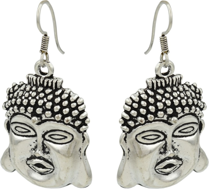 High Trendz Handmade Tribal German Silver Buddha Dangle Alloy Drops & Danglers