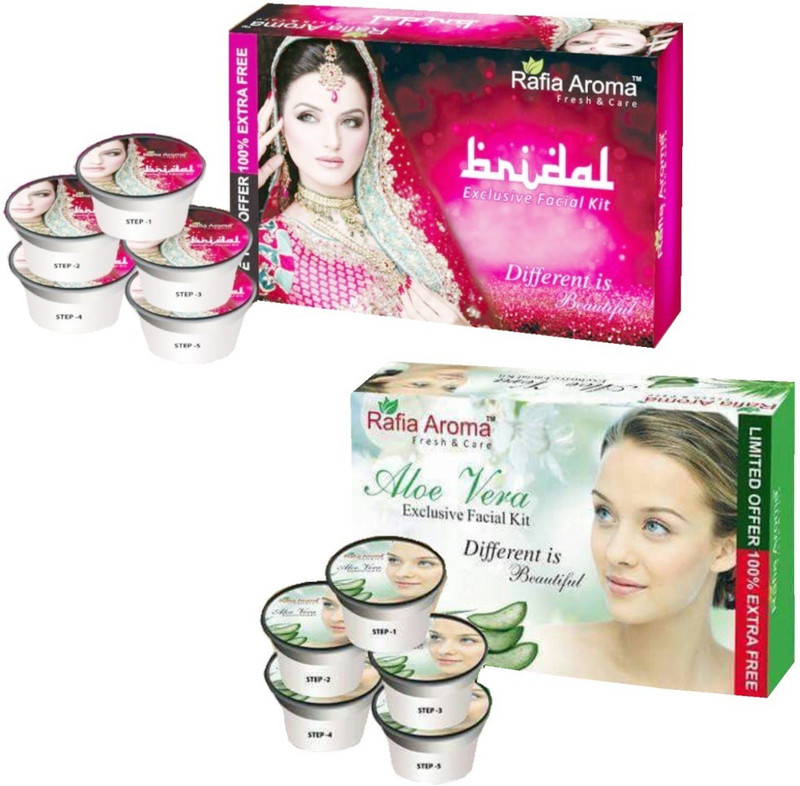 rafia aroma Bridal Aloe Vera Exclusive Facial Kit 660 g(Set of 2)