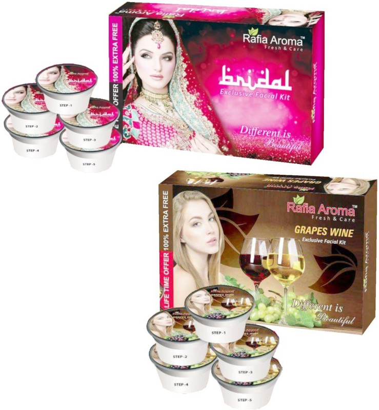 rafia aroma Bridal Wine Exclusive Facial Kit 660 g(Set of 2)