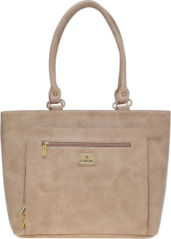 ESBEDA Women Beige Satchel