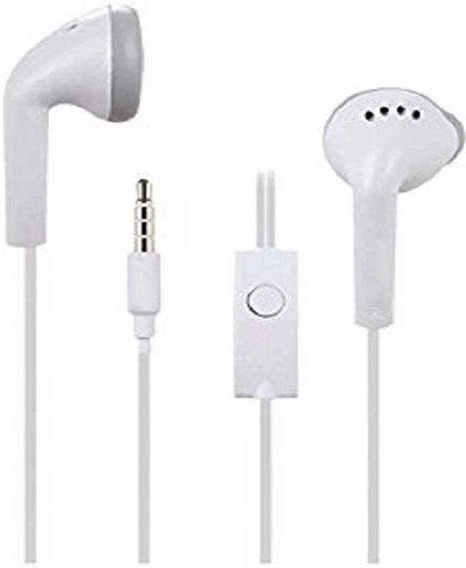 izac Handsfree For EHS61ASFWE In Ear Earphones 3.5mm Jack - White Wired Headset with Mic(White, In the Ear)