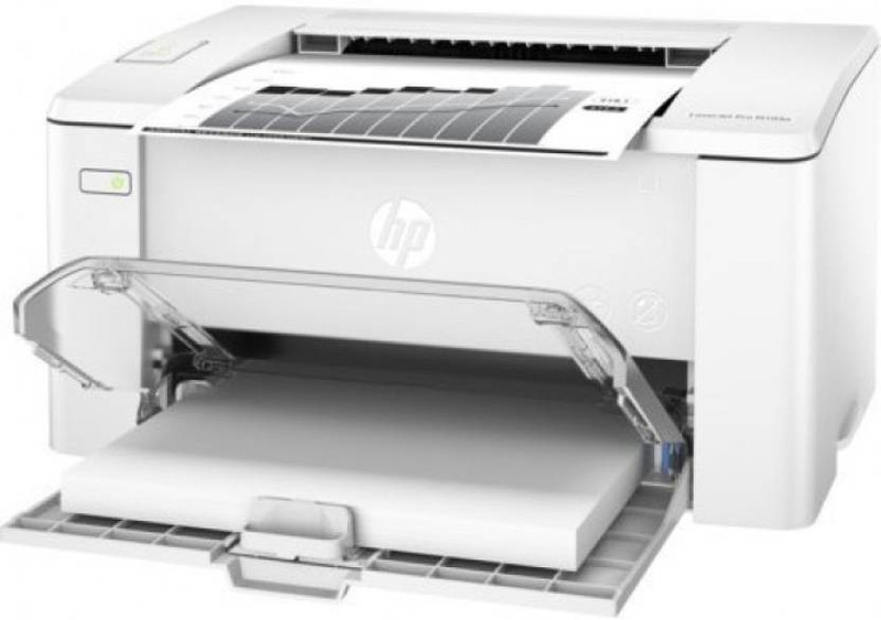HP LaserJet M104a Mono Laser Printer with {Cartridge} Single Function Printer(White, Toner Cartridge)