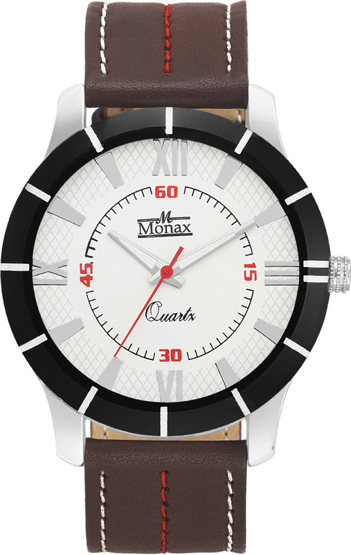 monax MM0110 White Dial Analog Watch  - For Men