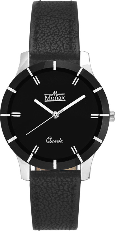monax MW502 Black Dial Analog Watch  - For Women