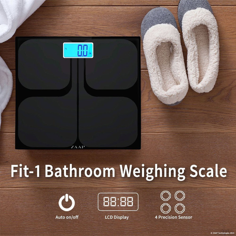 Zaap FIT-1 BATHROOM Weighing Scale(Black)