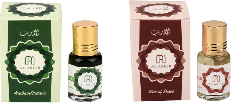 AL AREEB EXCLUSIF SERIES COLLECTION COMBO PACK OF 2 ARABIAN FIRDAUS & WAR OF ROSES Herbal Attar(Jannat ul Firdaus) AL AREEB EXCLUSIF SERIES COLLECTION COMBO PACK OF 2 ARABIAN FIRDAUS & WAR OF ROSES Herbal Attar(Jannat ul Firdaus)