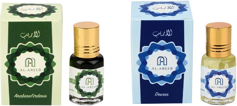 AL AREEB EXCLUSIF SERIES COLLECTION COMBO PACK OF 2 ARABIAN FIRDAUS & DEWAN Herbal Attar(Jannat ul Firdaus) AL AREEB EXCLUSIF SERIES COLLECTION COMBO PACK OF 2 ARABIAN FIRDAUS & DEWAN Herbal Attar(Jannat ul Firdaus)