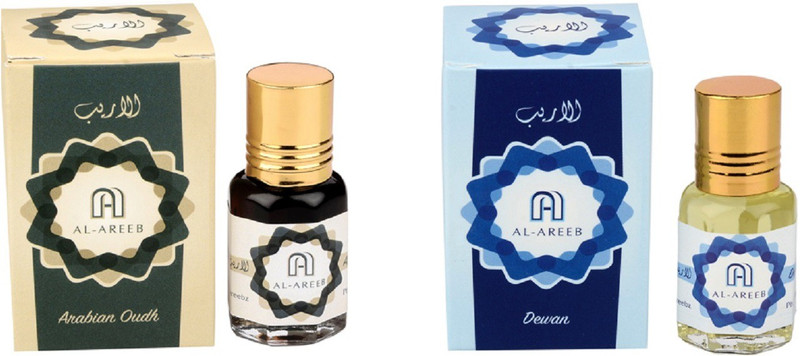 AL AREEB EXCLUSIF SERIES COLLECTION COMBO PACK OF 2 ARABIAN OUDH & DEWAN Herbal Attar(Oud (agarwood)) AL AREEB EXCLUSIF SERIES COLLECTION COMBO PACK OF 2 ARABIAN OUDH & DEWAN Herbal Attar(Oud (agarwood))