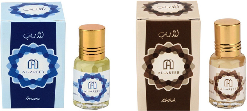 AL AREEB EXCLUSIF SERIES COLLECTION COMBO PACK OF 2 DEWAN & AKILAH Herbal Attar(Gold Musk) AL AREEB EXCLUSIF SERIES COLLECTION COMBO PACK OF 2 DEWAN & AKILAH Herbal Attar(Gold Musk)